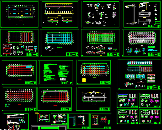 衡阳二层全钢结构超市图纸