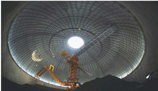 衡阳发电厂干煤棚网架