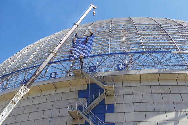 衡阳发电厂球形网架